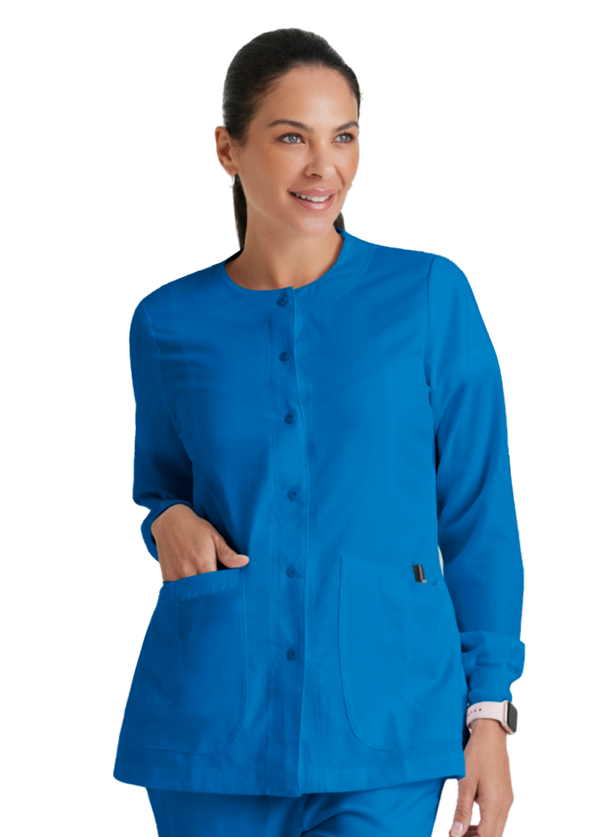 4450 Jamie Scrub Jacket Royal w/ University Orthopedics Logo