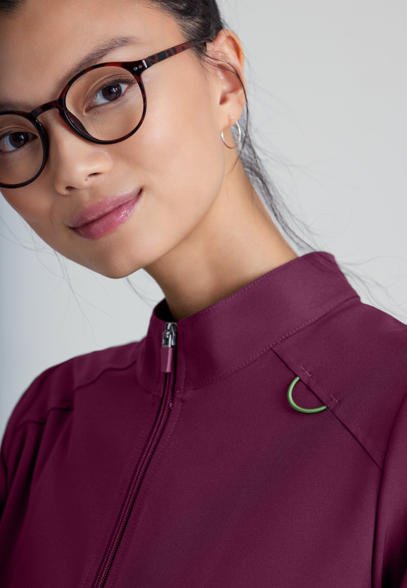 GSSW886 Women's Virtue 3-Pocket Stand-Up Collar CiCLO® Scrub Jacket