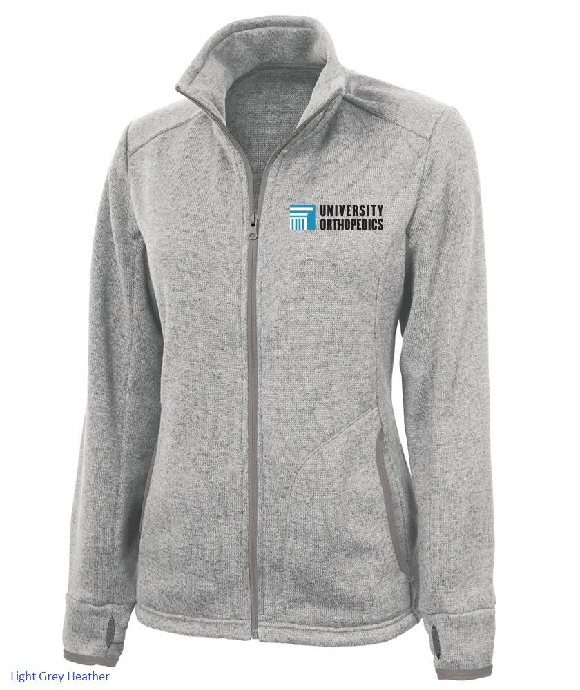 5493 Women's Heathered Fleece Jacket w/ University Orthopedics Logo