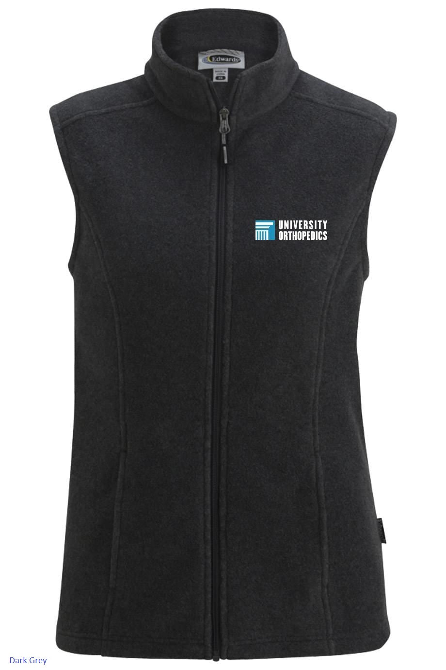 6455 Women's Mircrofleece Vest w/ University Orthopedics Logo