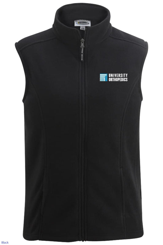 6455 Women's Mircrofleece Vest w/ University Orthopedics Logo