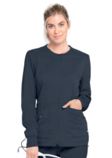 GRSW017 Millie Scrub Jacket Steel w/ University Orthopedics Logo