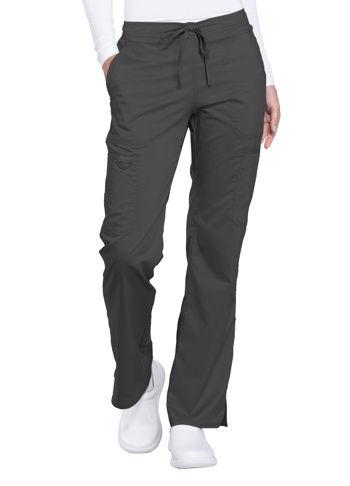 WW120 Mid Rise Drawstring Pant Pewter