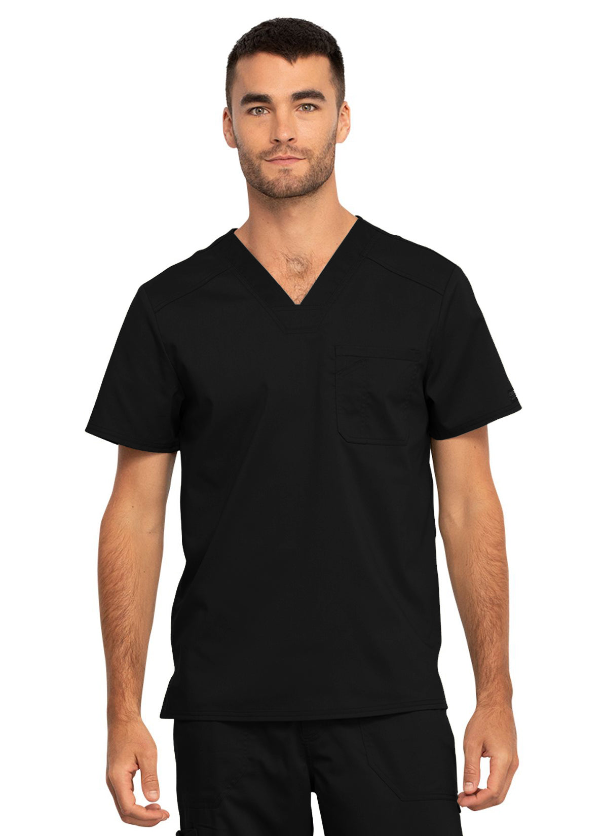 WW690 Men's V-Neck Top Black w/ University Orthopedics Logo