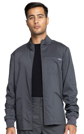 WW320 Men's Zip Front Jacket Pewter w/ University Orthopedics Logo