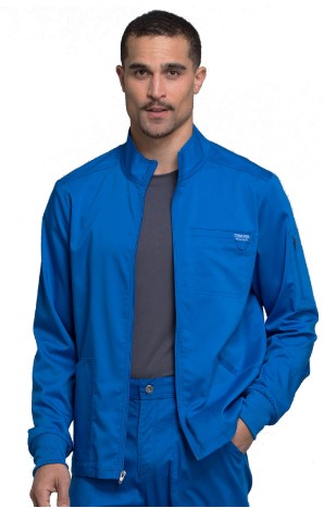 WW320 Men's Zip Front Jacket Royal w/ University Orthopedics Logo