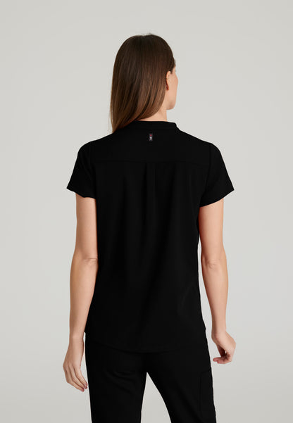 GRST230 Women's Avery 2-Pocket Top Black w/ University Orthopedics Logo