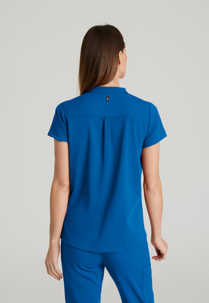 GRST230 Women's Avery 2-Pocket Top Royal w/ University Orthopedics Logo