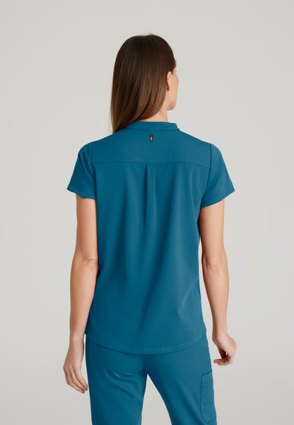 GRST230 Women's Avery 2-Pocket Top Caribbean w/ University Orthopedics Logo