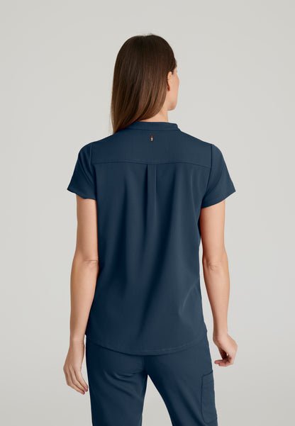 GRST230 Women's Avery 2-Pocket Top Steel w/ University Orthopedics Logo