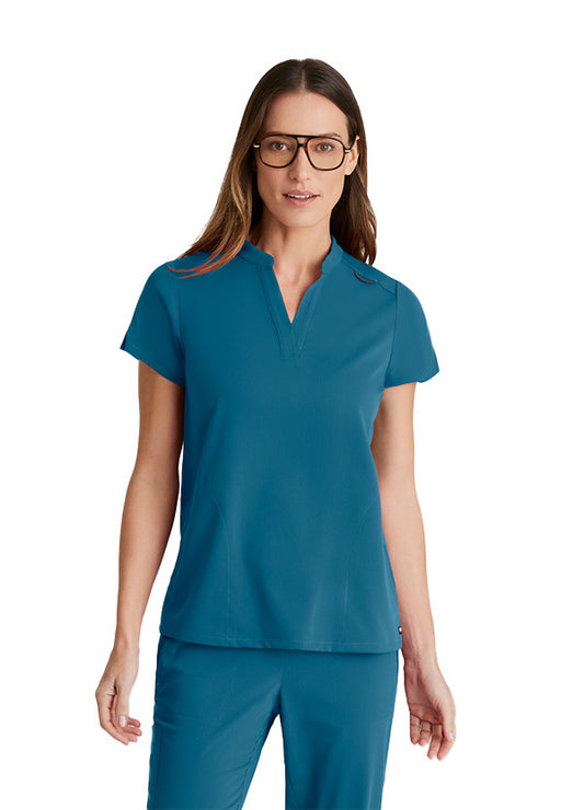 GRST230 Women's Avery 2-Pocket Top Caribbean w/ University Orthopedics Logo