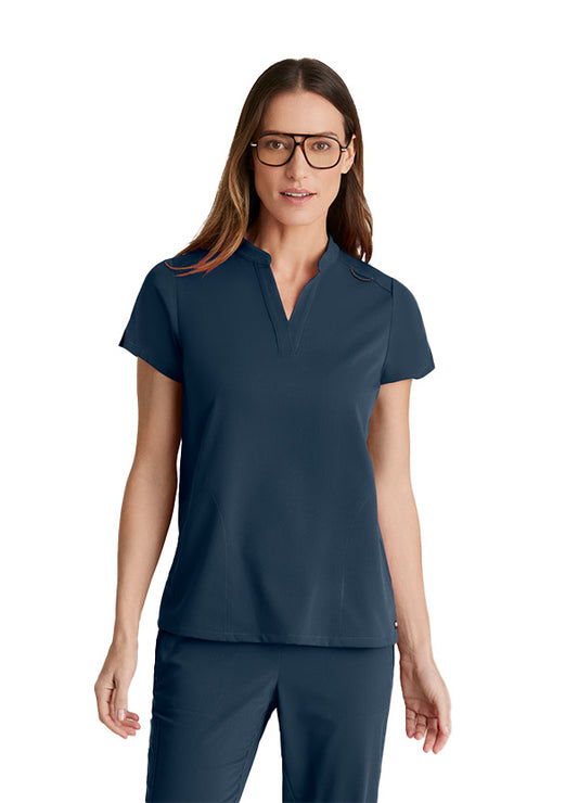 GRST230 Women's Avery 2-Pocket Top Steel w/ University Orthopedics Logo
