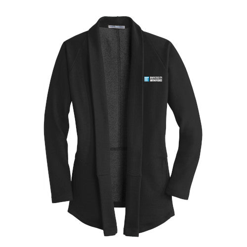 L807 Ladies Interlock Cardigan w/ University Orthopedics Logo